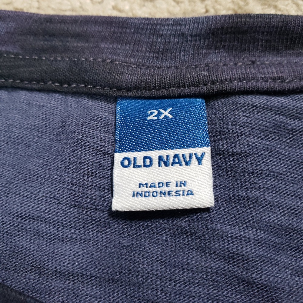 Old Navy Womens 2X Blue Tie Dye Short Sleeve Waist Mini T-Shirt Dress NEW Vamp - Picture 6 of 12